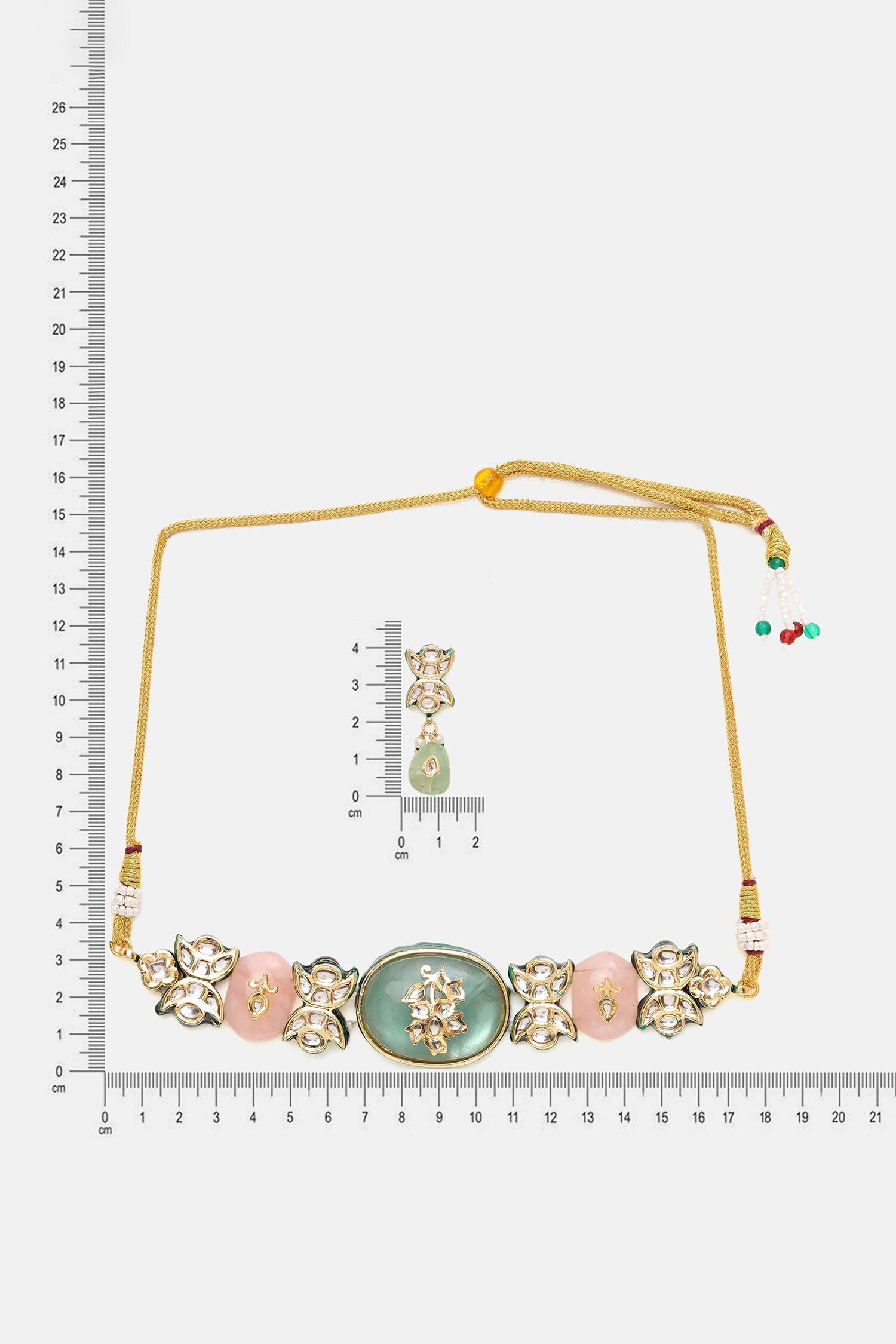 Kundan & Stonework Choker & Earrings Set 