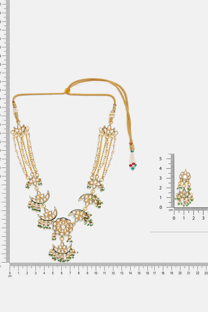 Kundan Necklace With Earrings 