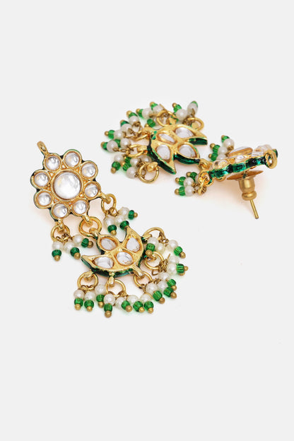 Kundan Necklace With Earrings 