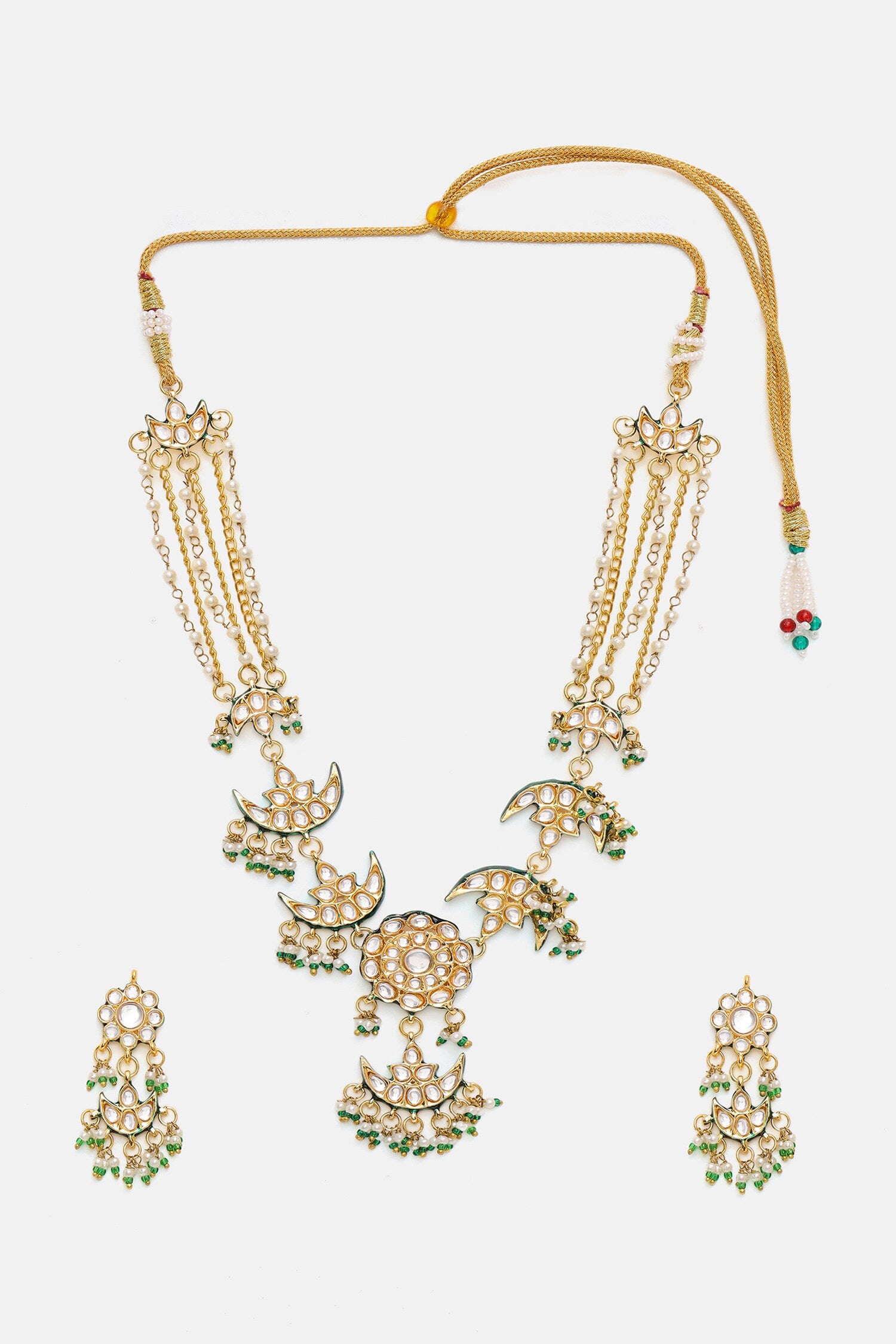 Kundan Necklace With Earrings 
