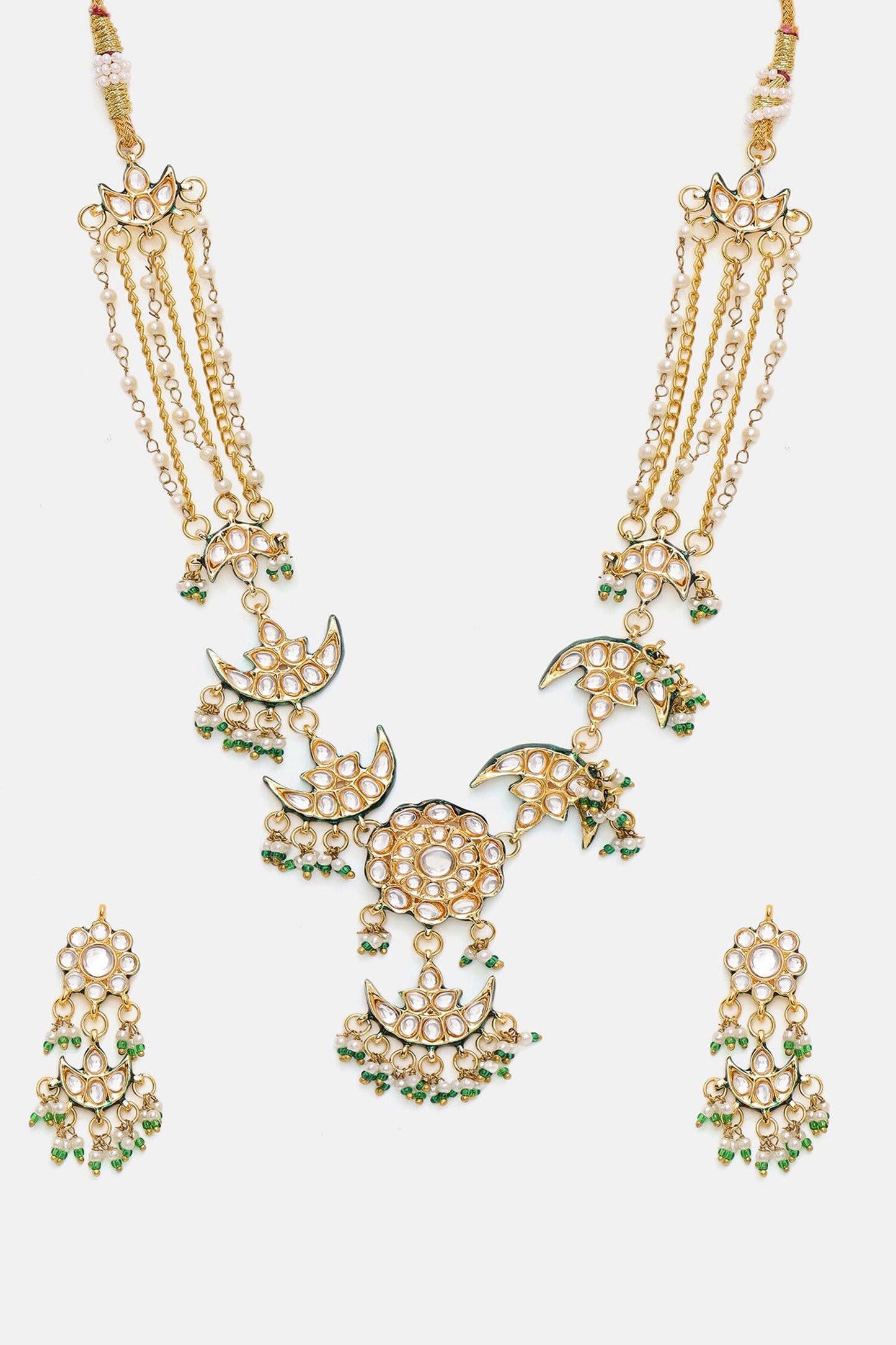 Kundan Necklace With Earrings 
