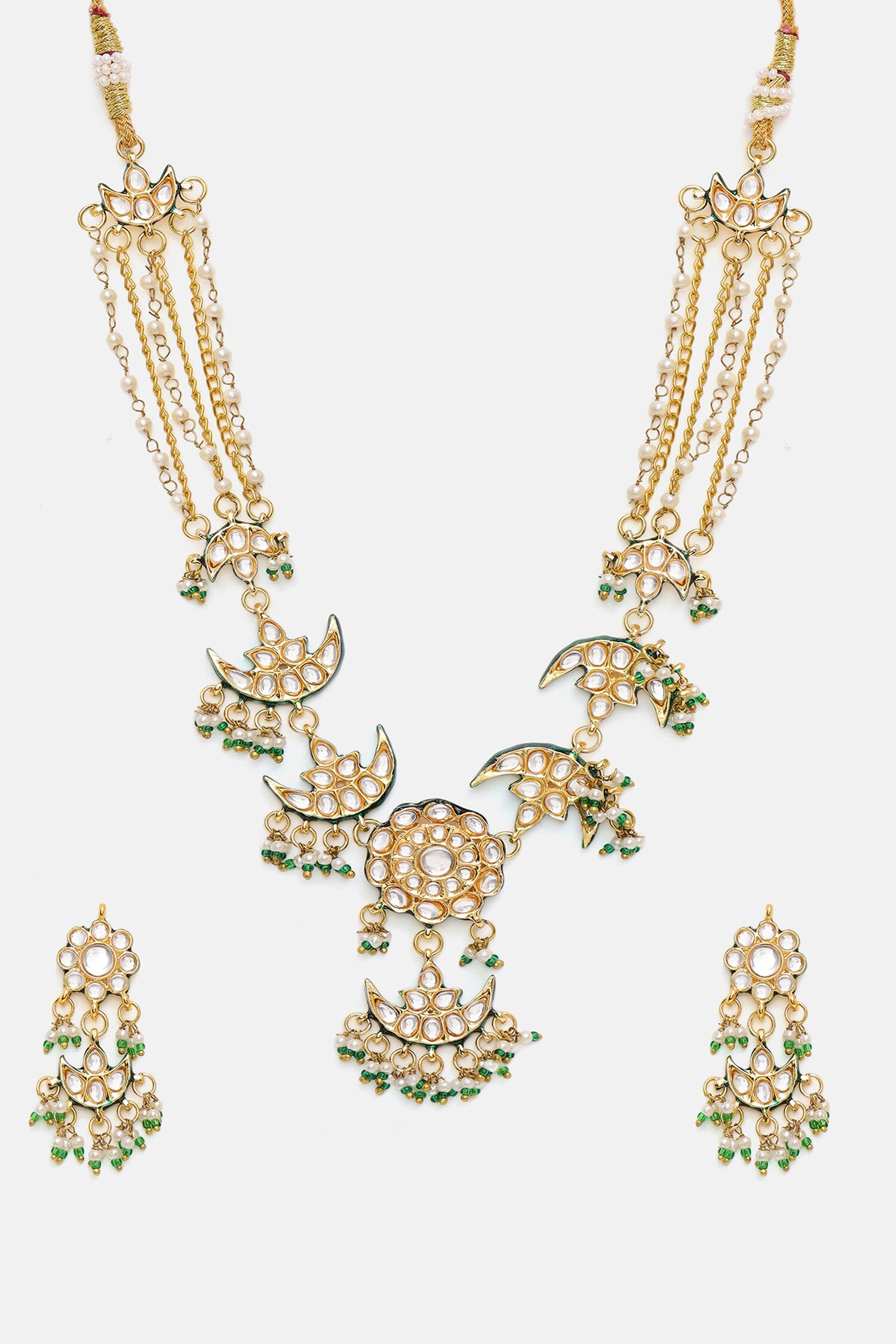 Kundan Necklace With Earrings 