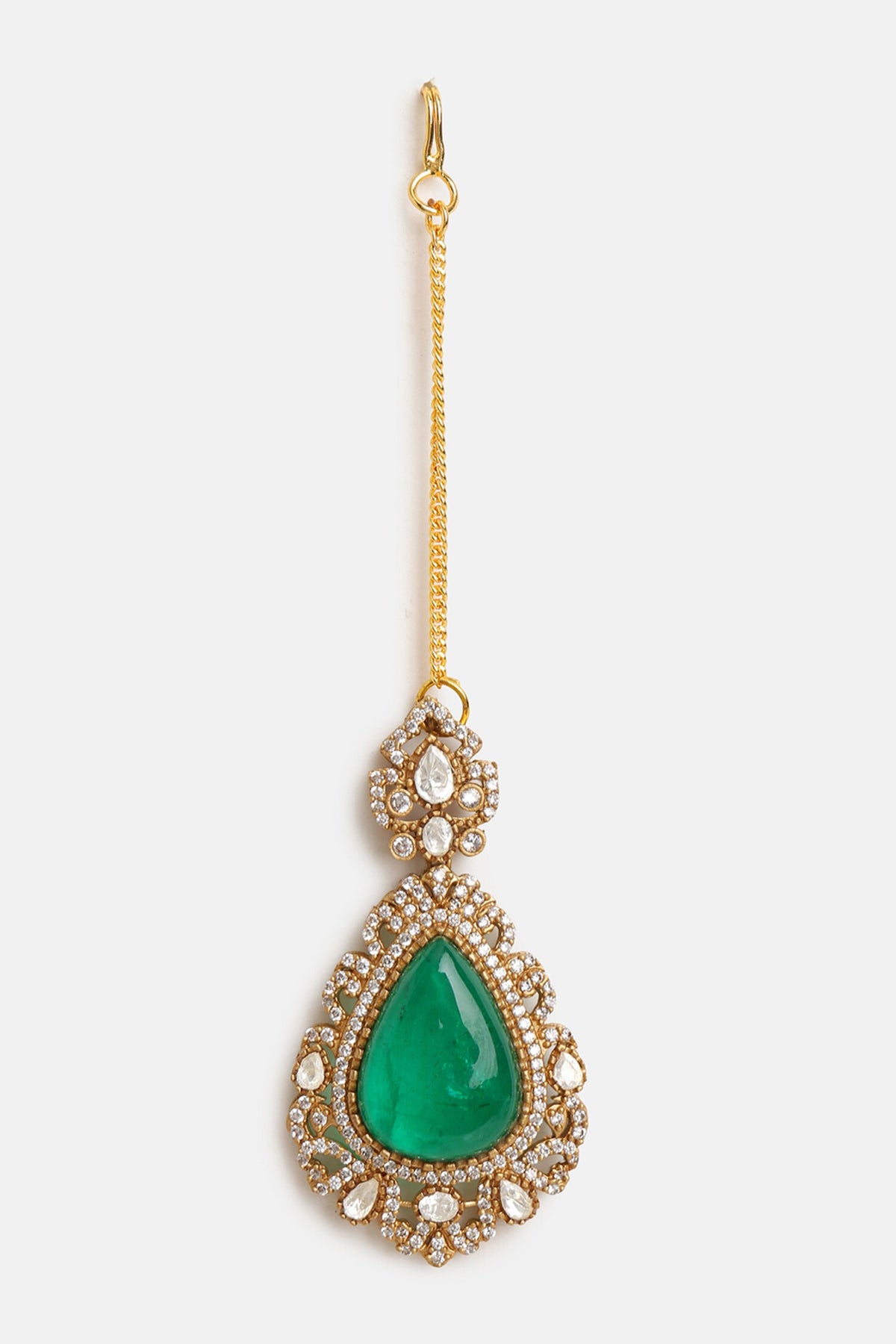Stonework Kundan Embellished Necklace Set 