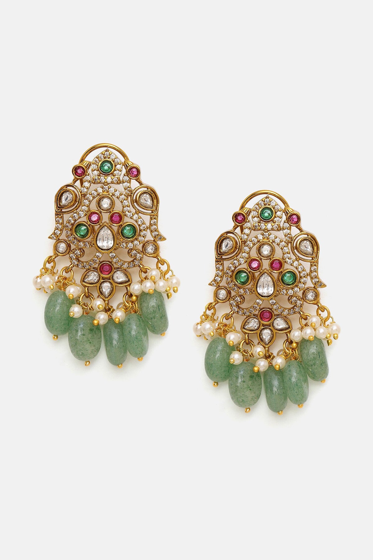 Long Kundan Heavy Maharani Necklace Set 
