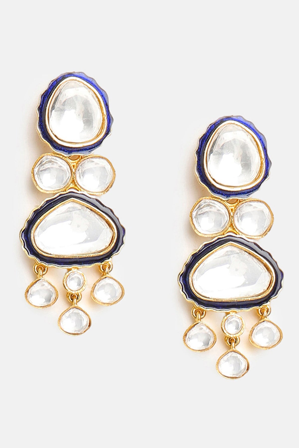 Meenakari Kundan Layered Necklace Set 