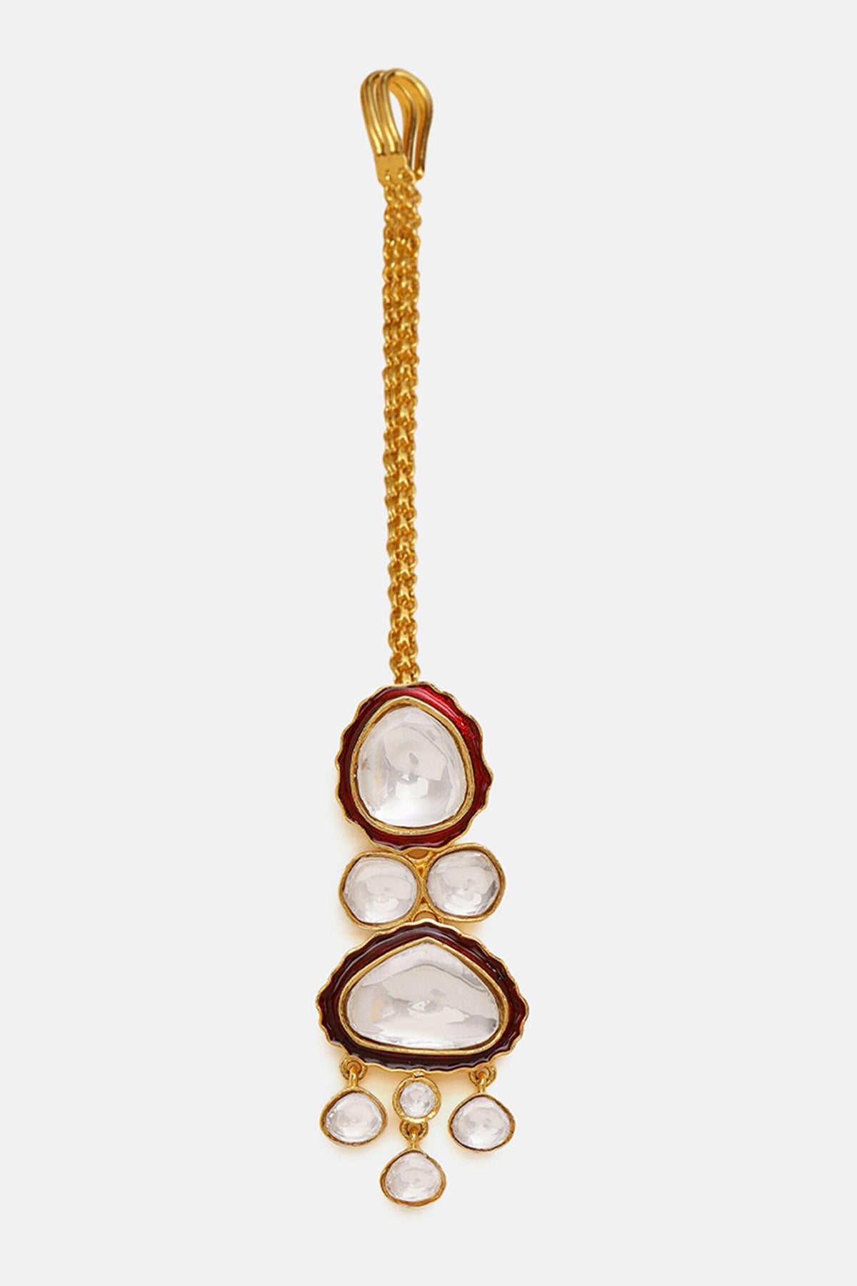 Meenakari Kundan Layered Necklace Set 