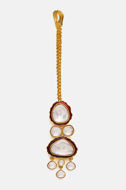 Meenakari Kundan Layered Necklace Set 