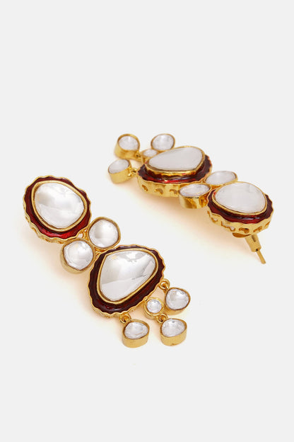Meenakari Kundan Layered Necklace Set 