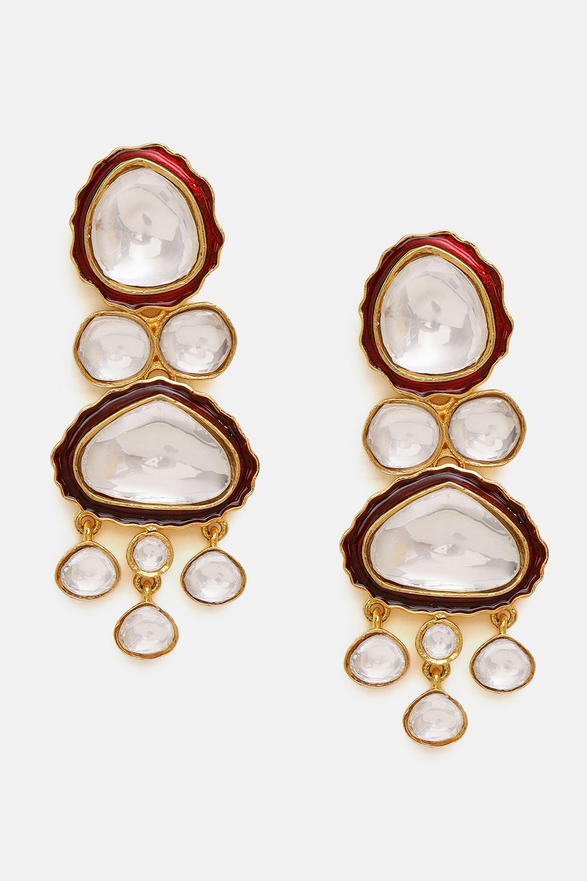 Meenakari Kundan Layered Necklace Set 
