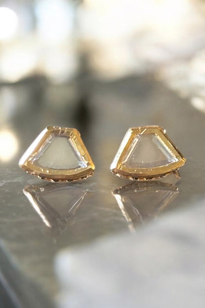 Gold Mirror Orbit Necklace Set 