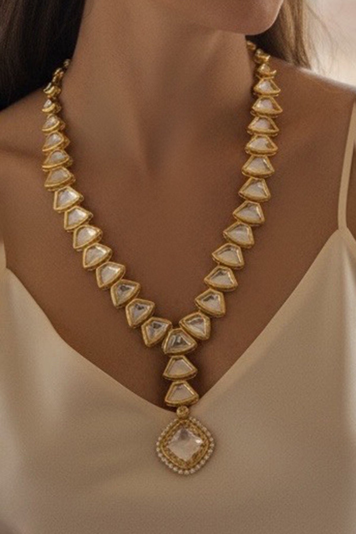 Ziya Crystal Embellished Necklace Set 