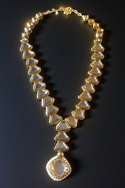 Ziya Crystal Embellished Necklace Set 