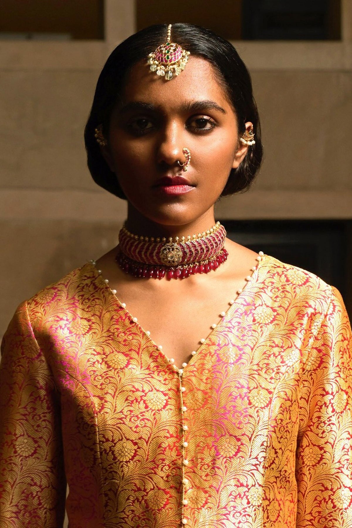 Blush Ruby Dynasty Choker Set 