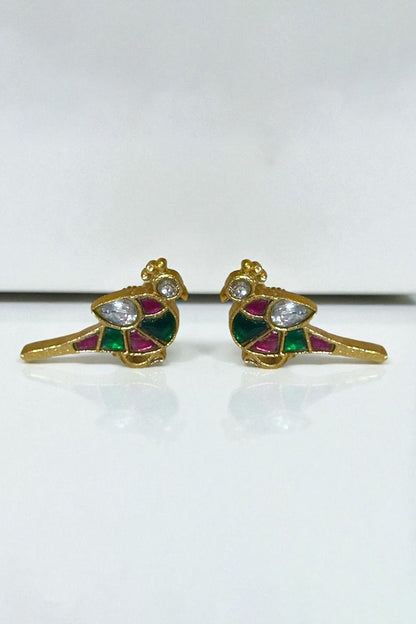 Whispering Gems Bird Choker & Earrings Set 