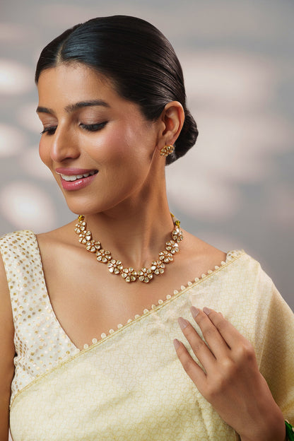 Moissanite Embellished Necklace Set 