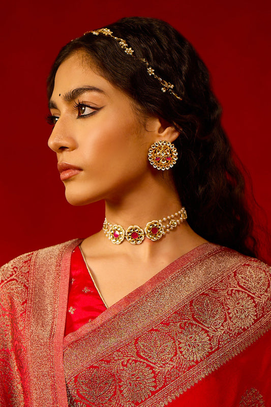Pachi Kundan & Pearl Choker 