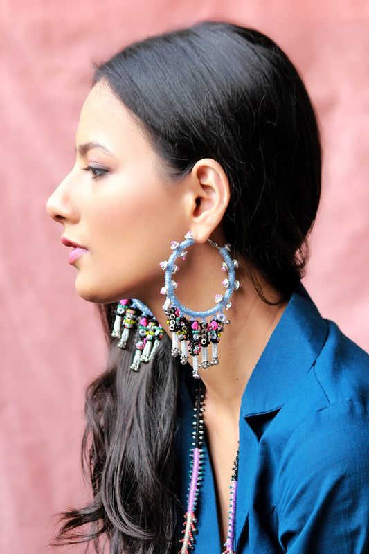 Latke Jhatke Hand Embroidered Earrings 