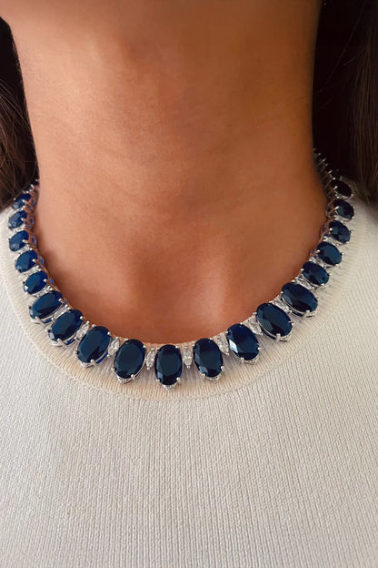 Sapphire Necklace Set 