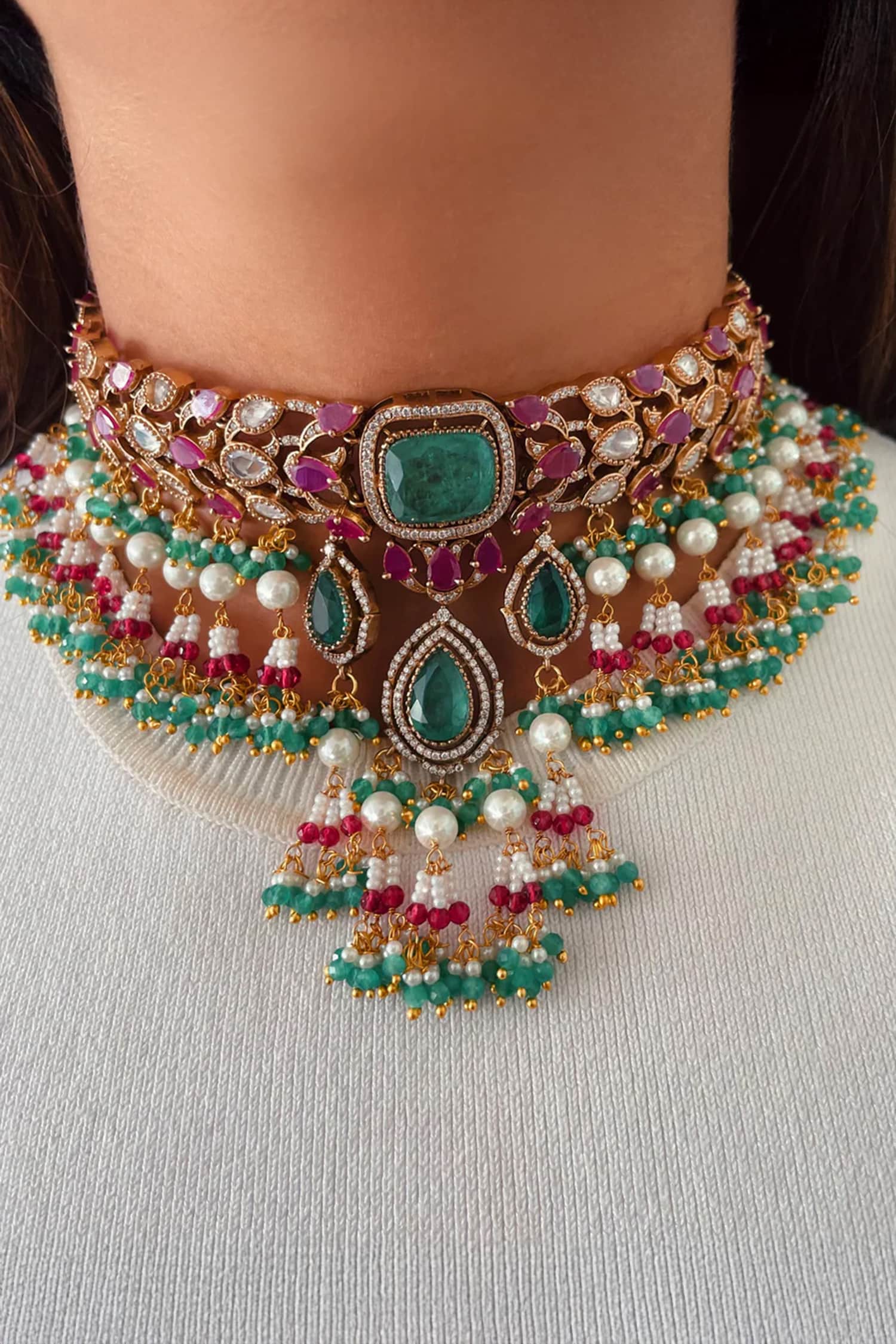 Polki Necklace Set 