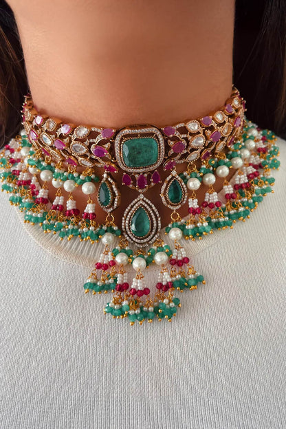 Polki Necklace Set 