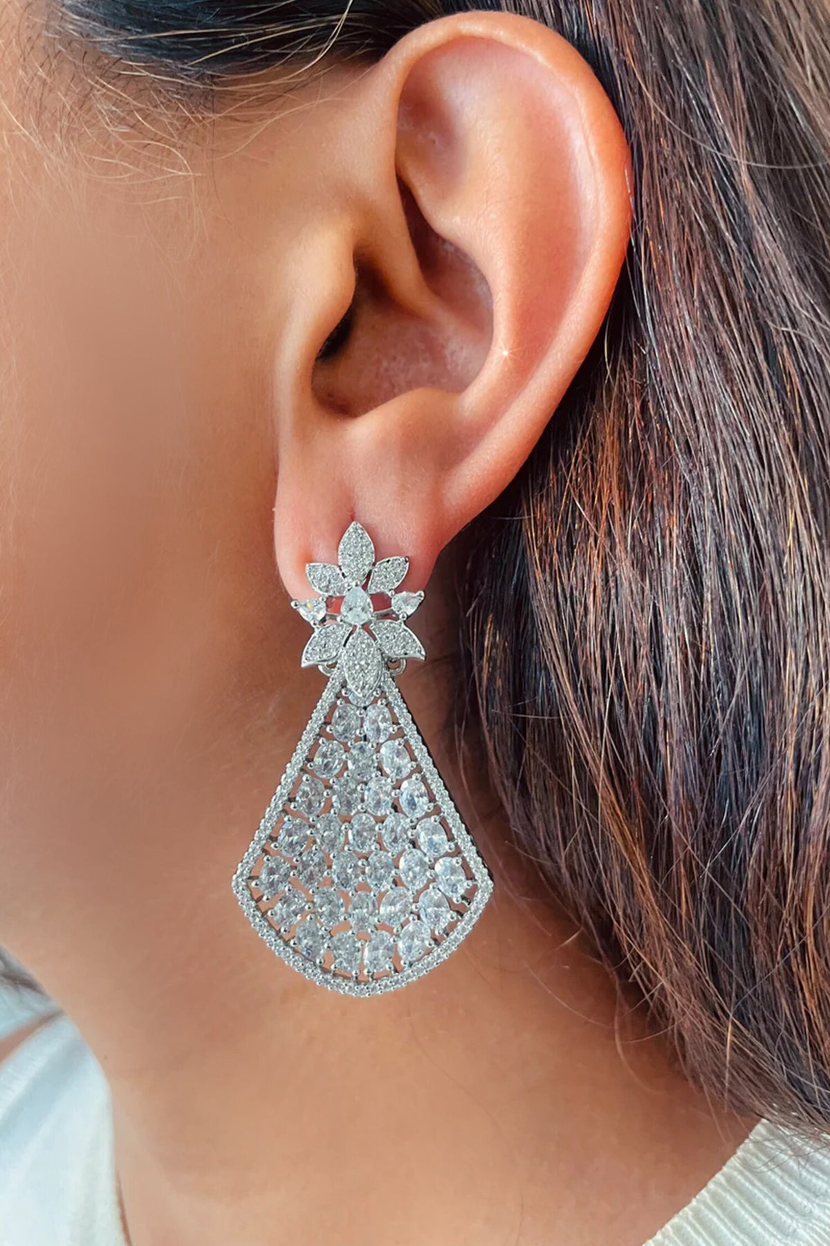 Imitation Diamond Necklace Set 