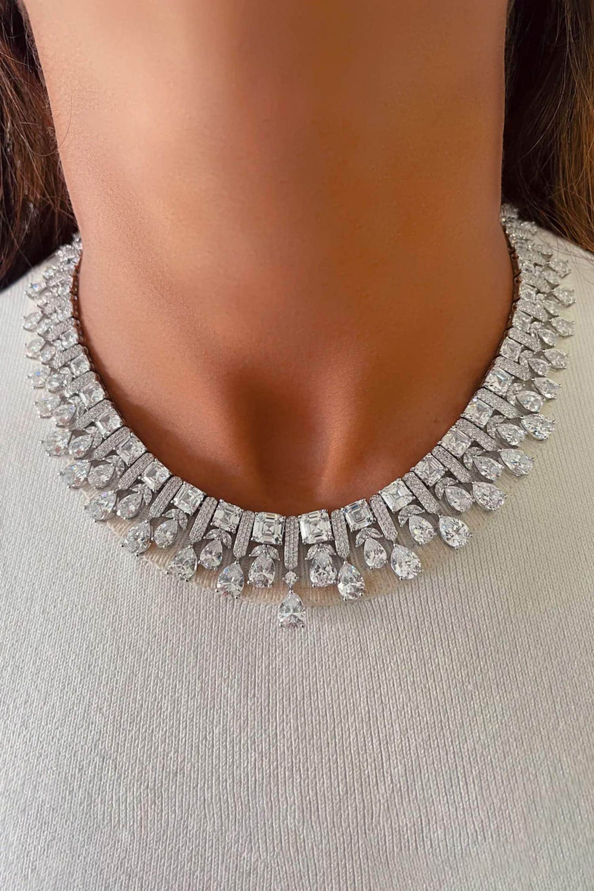 Priyanka Imitation Diamond Choker Set 