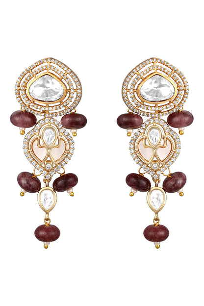 Jasper Pearl Beaded Necklace & Earring Set 