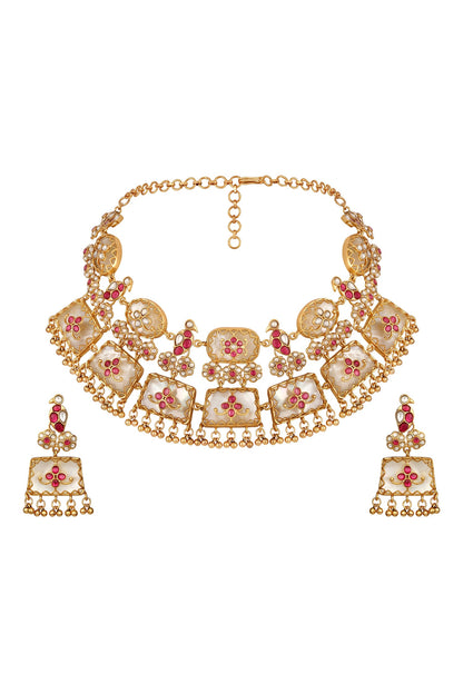 Ruby Kundan Jewellery Set 