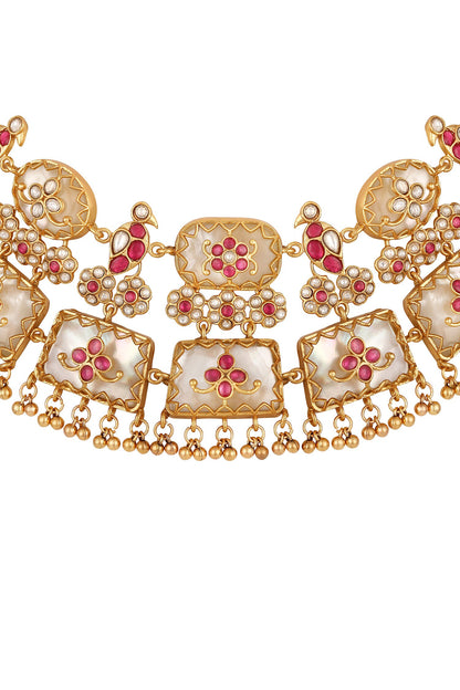 Ruby Kundan Jewellery Set 
