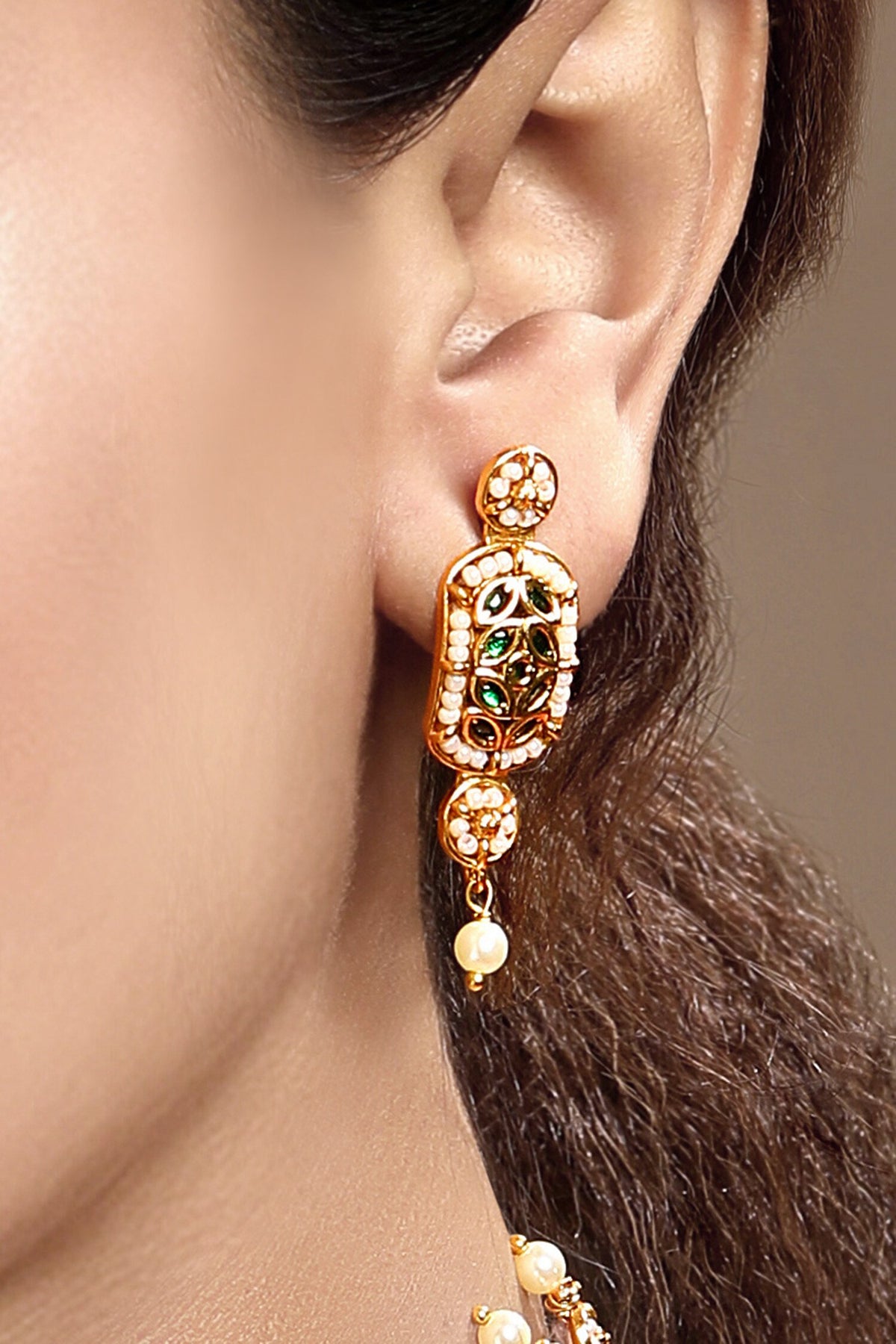Floral Carved Necklace Set 