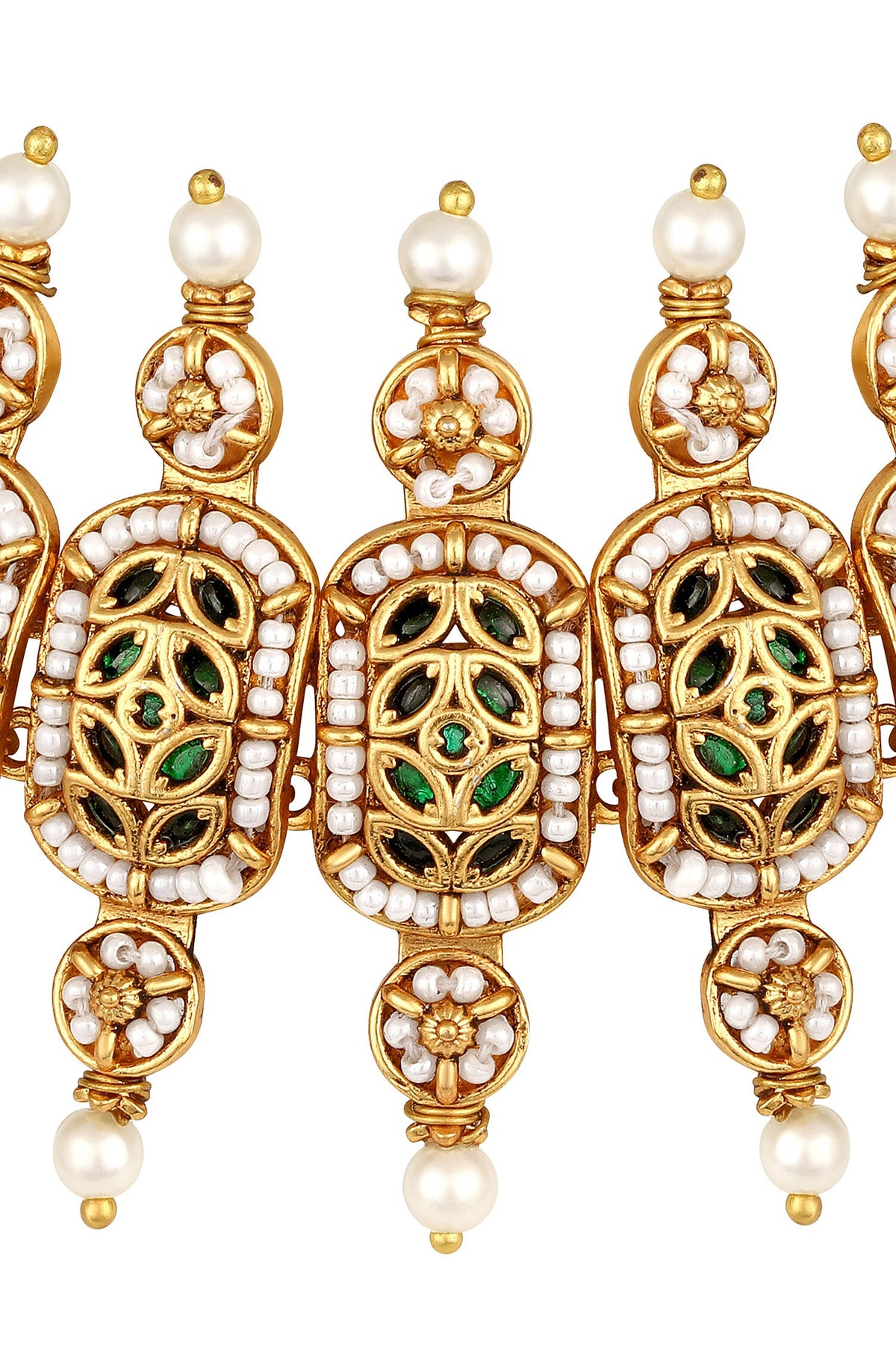 Floral Carved Necklace Set 