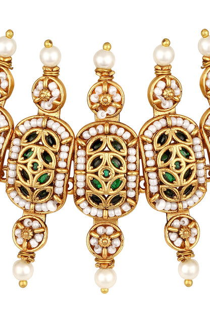 Floral Carved Necklace Set 