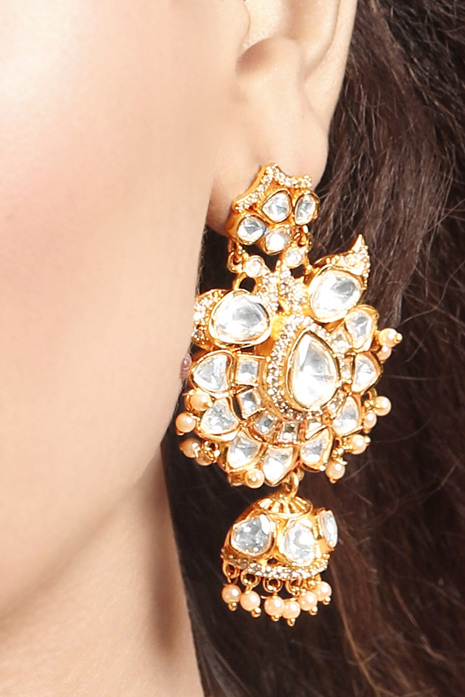 Kundan Polki Necklace Set 