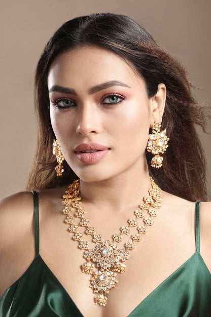 Kundan Polki Necklace Set 