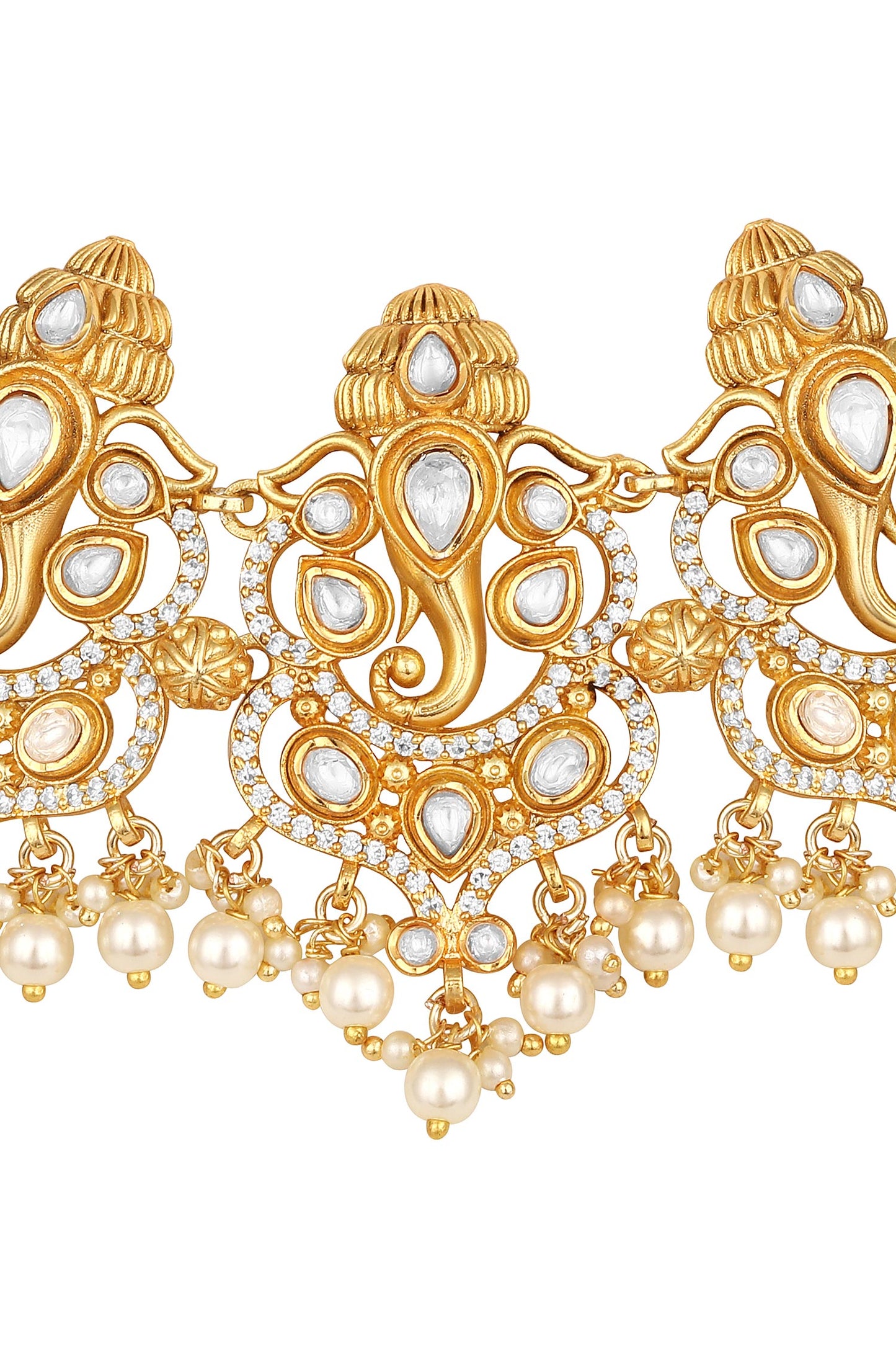 Kundan Polki Necklace Set 