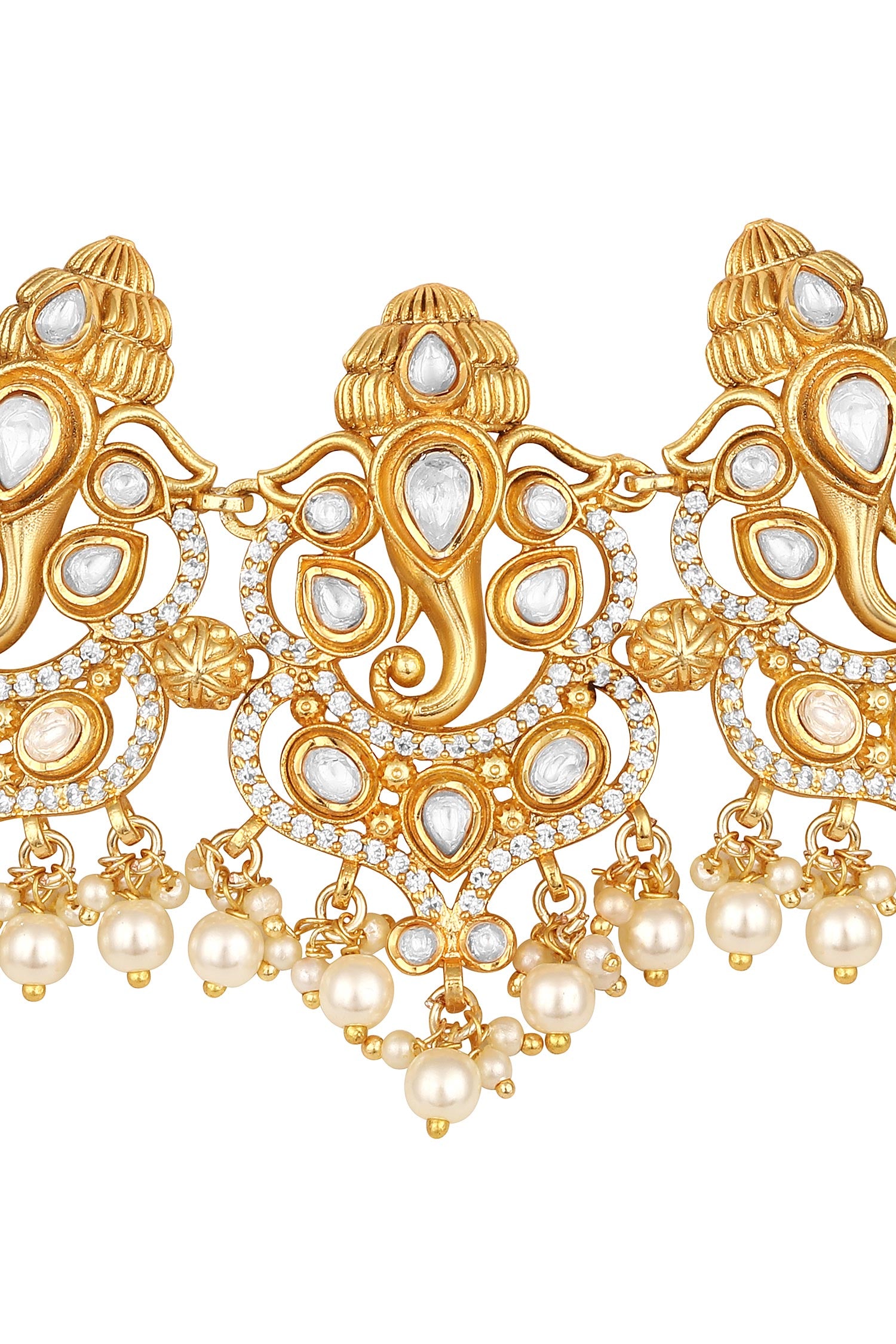 Kundan Polki Necklace Set 