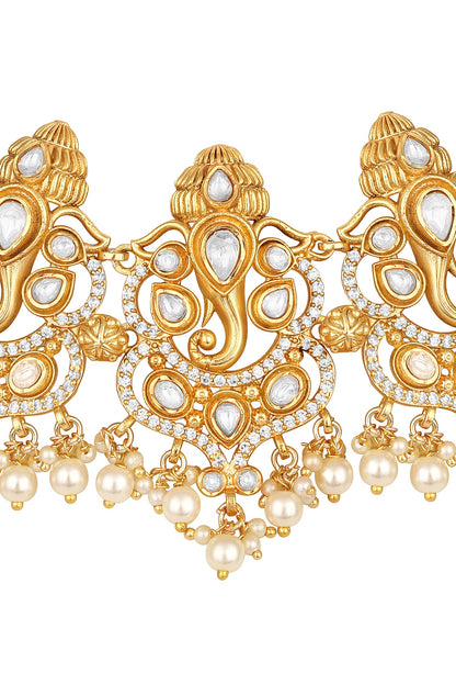 Kundan Polki Necklace Set 