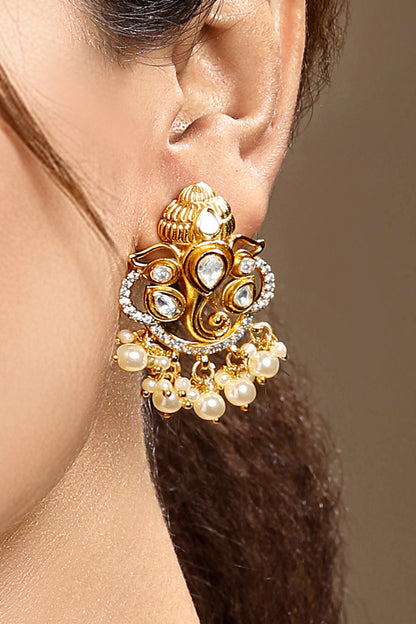 Kundan Polki Necklace Set 