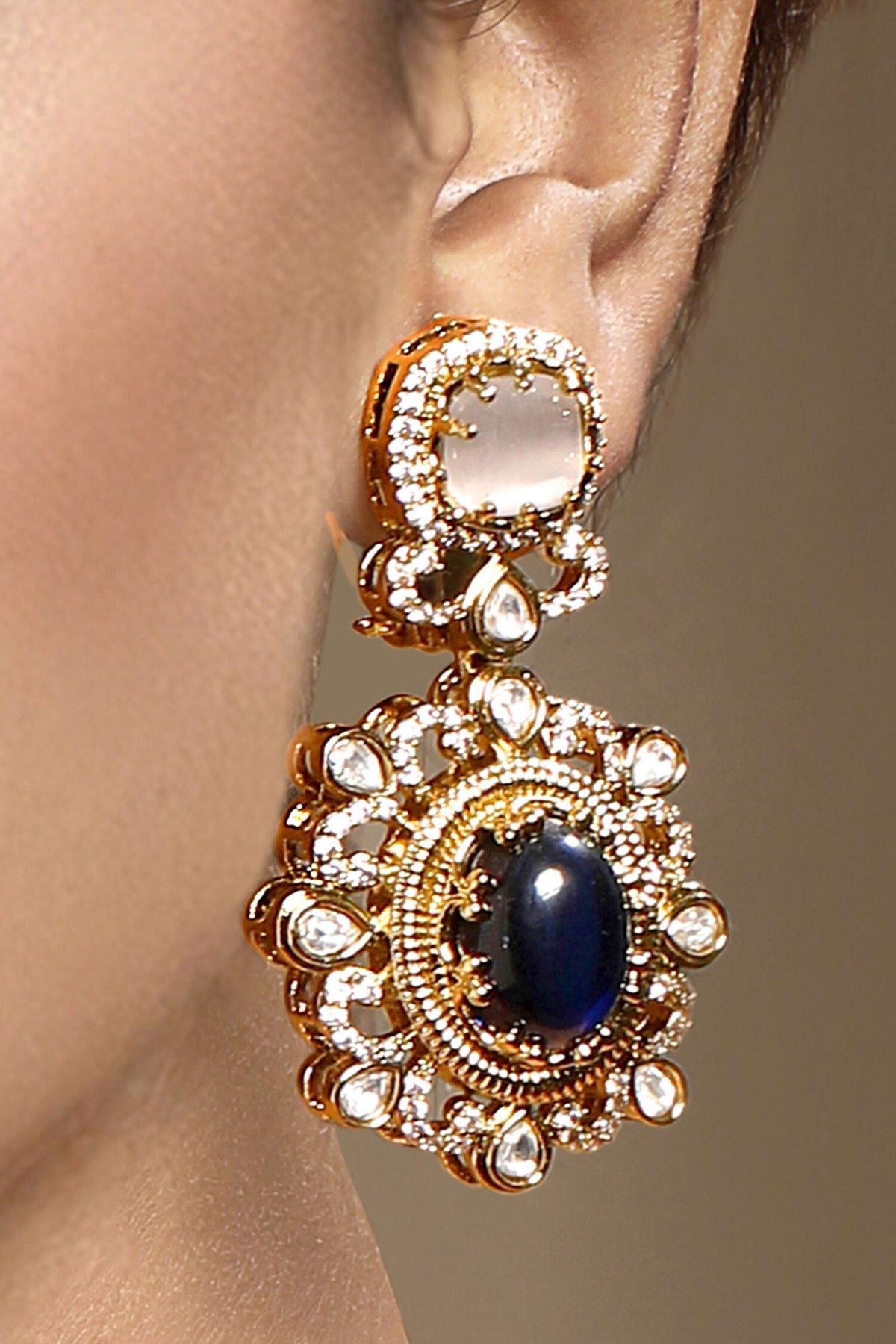 Kundan Polki Necklace Set 