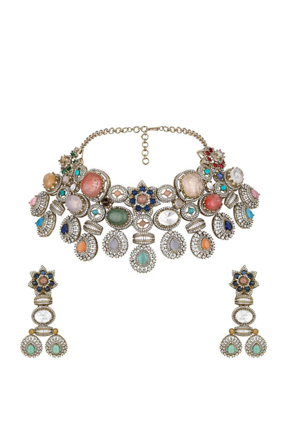 Kundan Polki Necklace Set 
