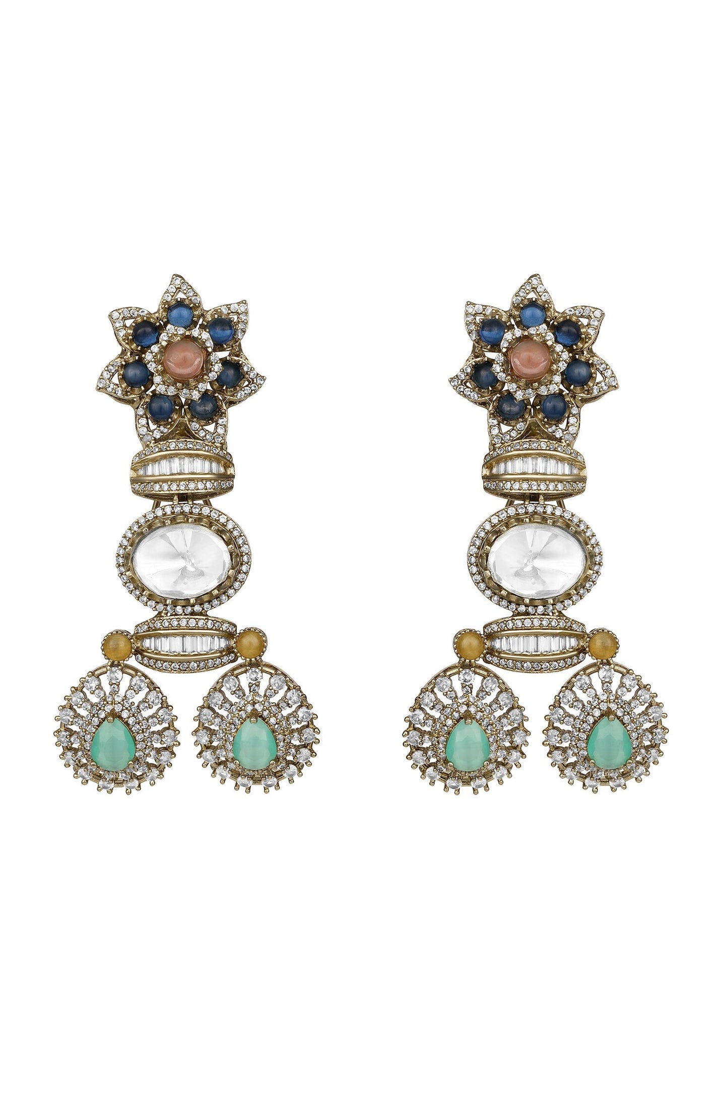 Kundan Polki Necklace Set 