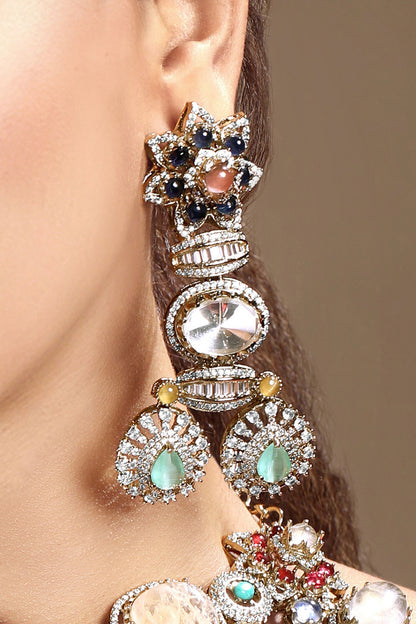 Kundan Polki Necklace Set 