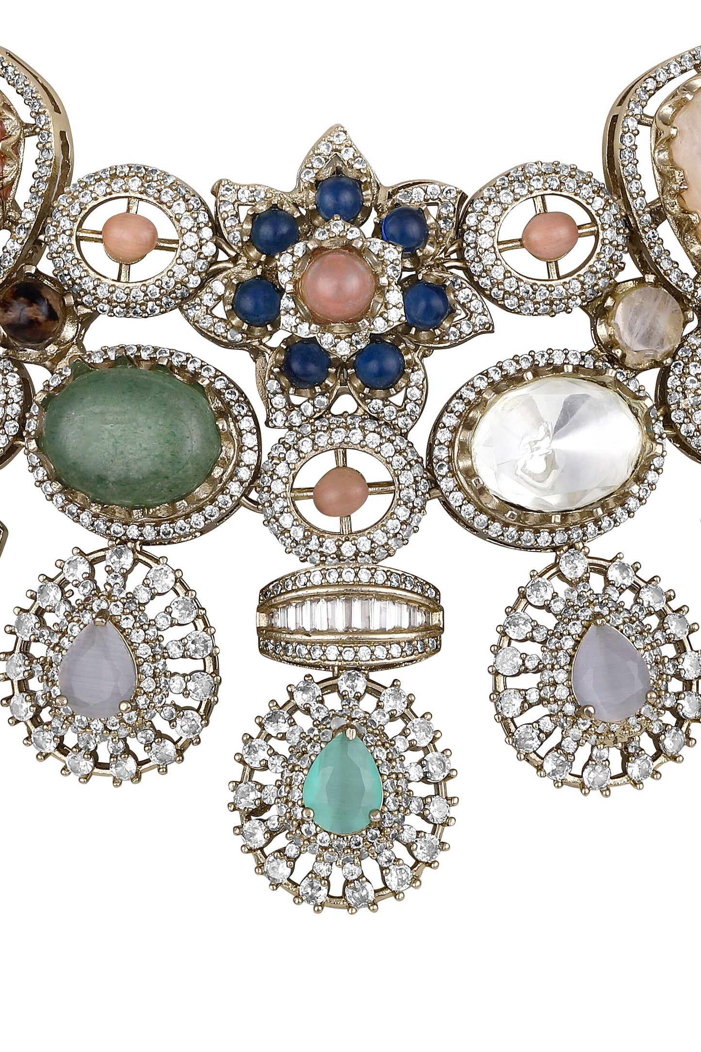 Kundan Polki Necklace Set 