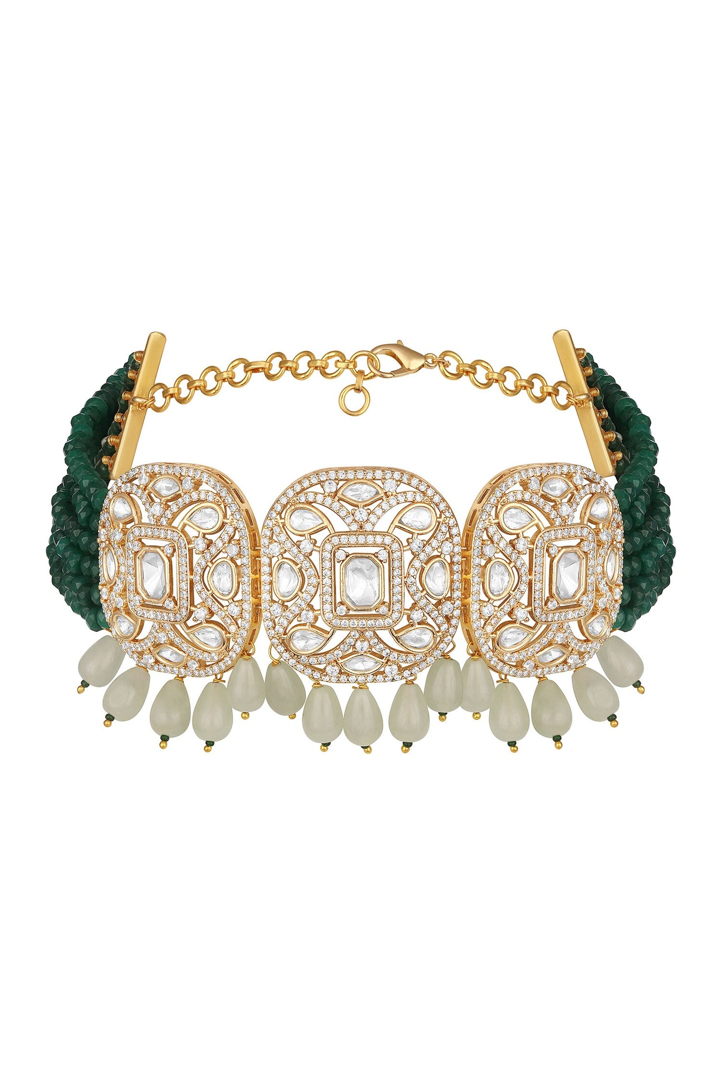 Kundan Polki Necklace Set 