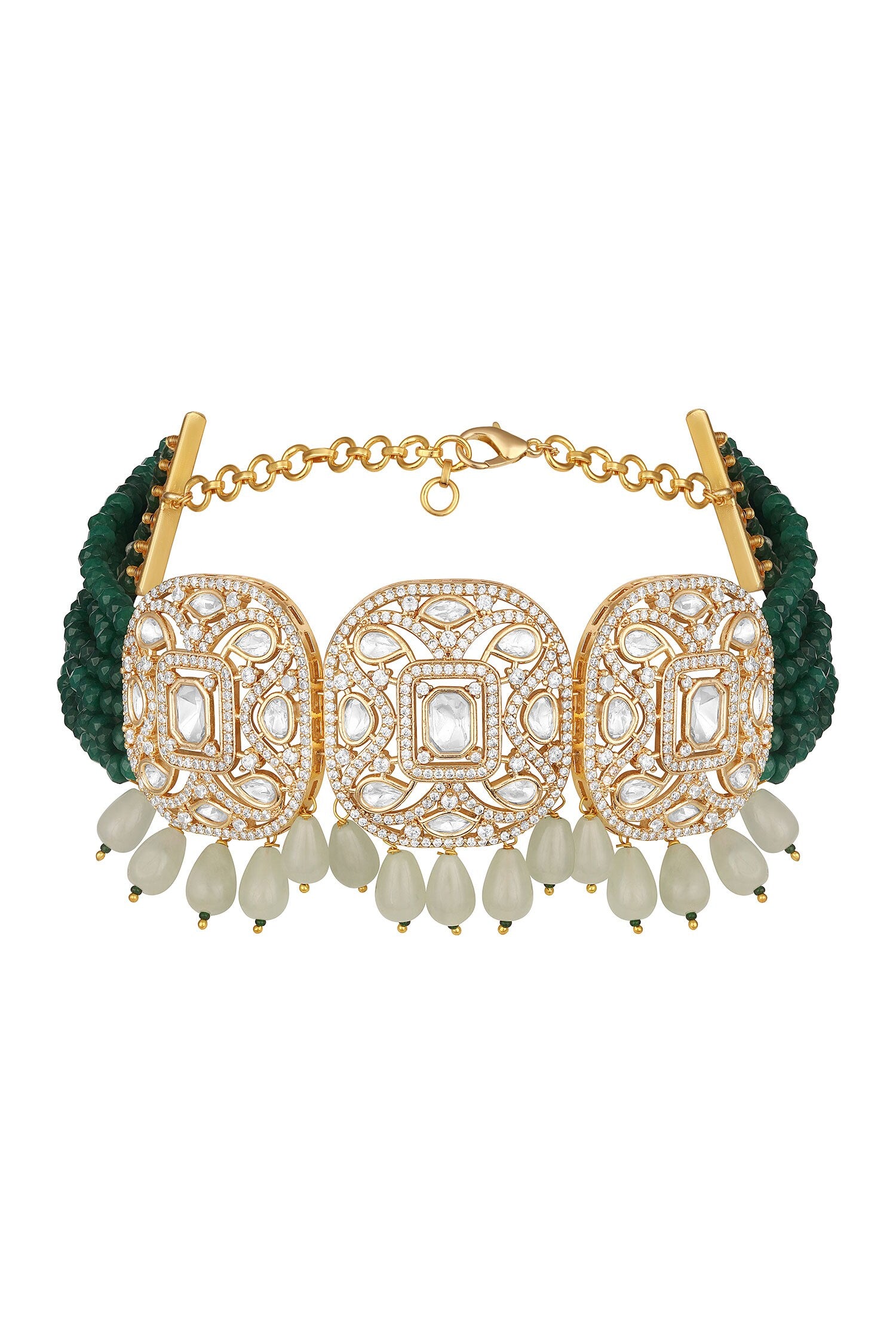 Kundan Polki Necklace Set 