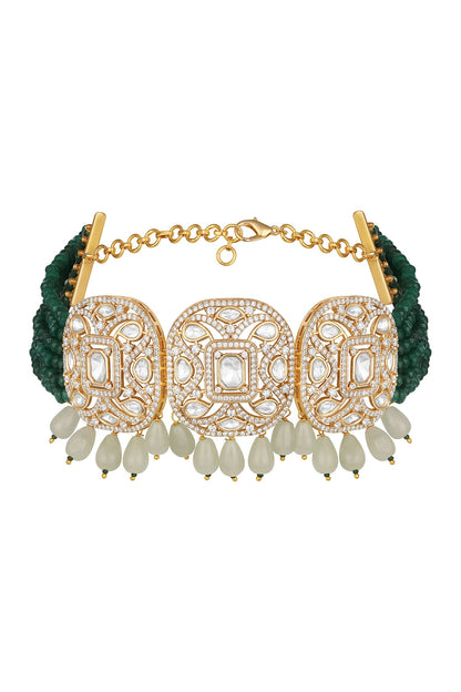 Kundan Polki Necklace Set 