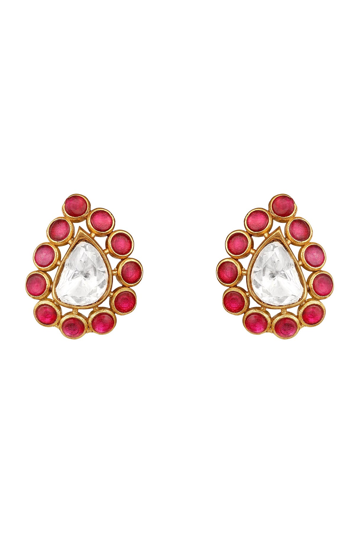 Moissanite Kundan Polki Necklace Set 