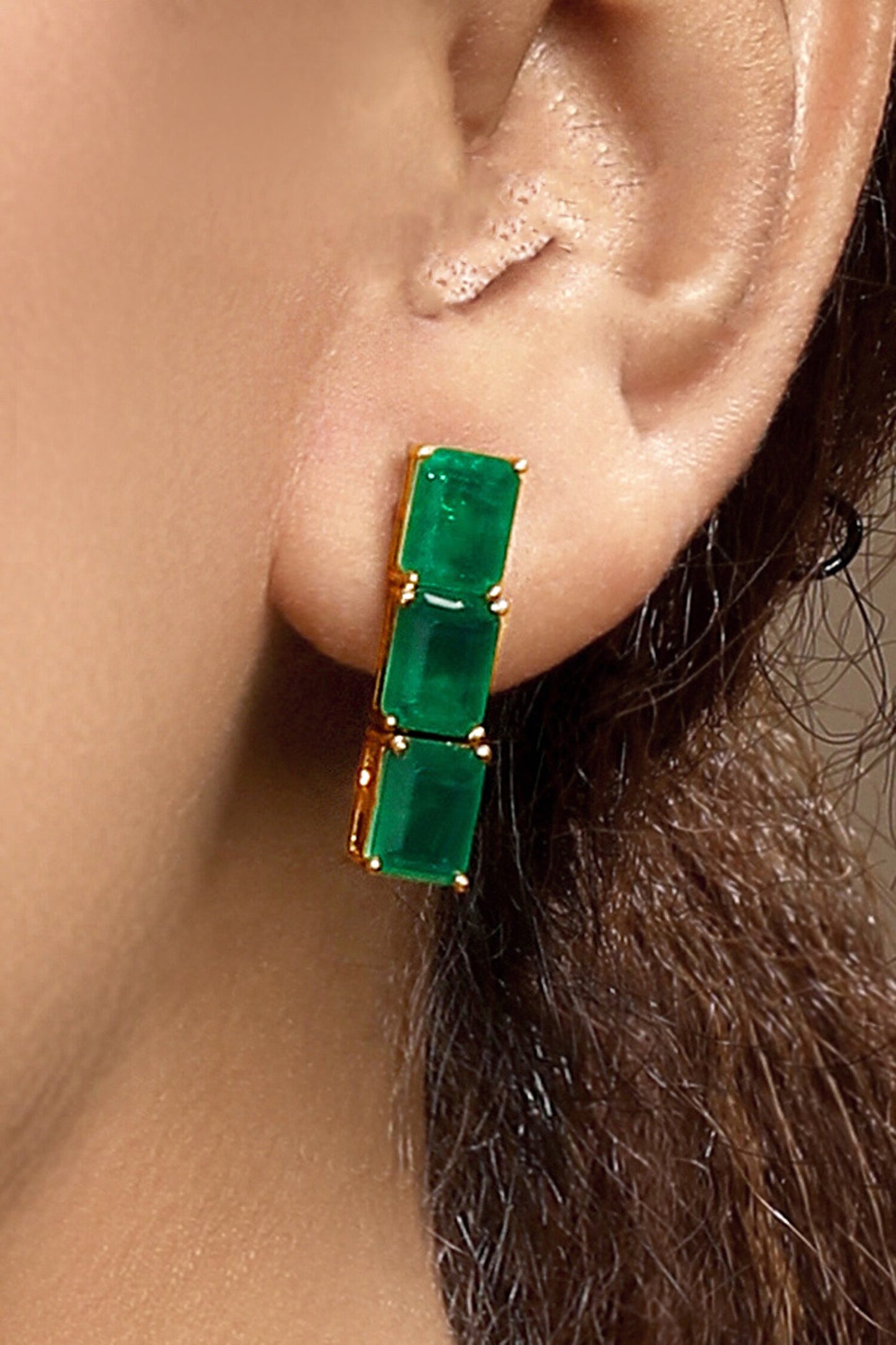 Emerald Layered Necklace Set 