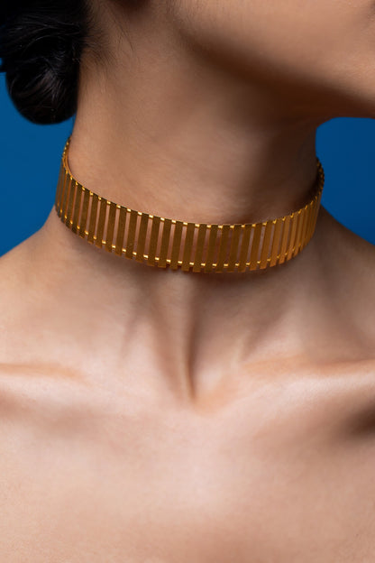 Striped Fence Choker 