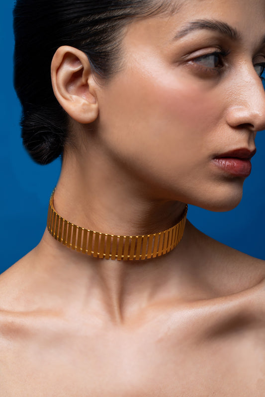 Striped Fence Choker 